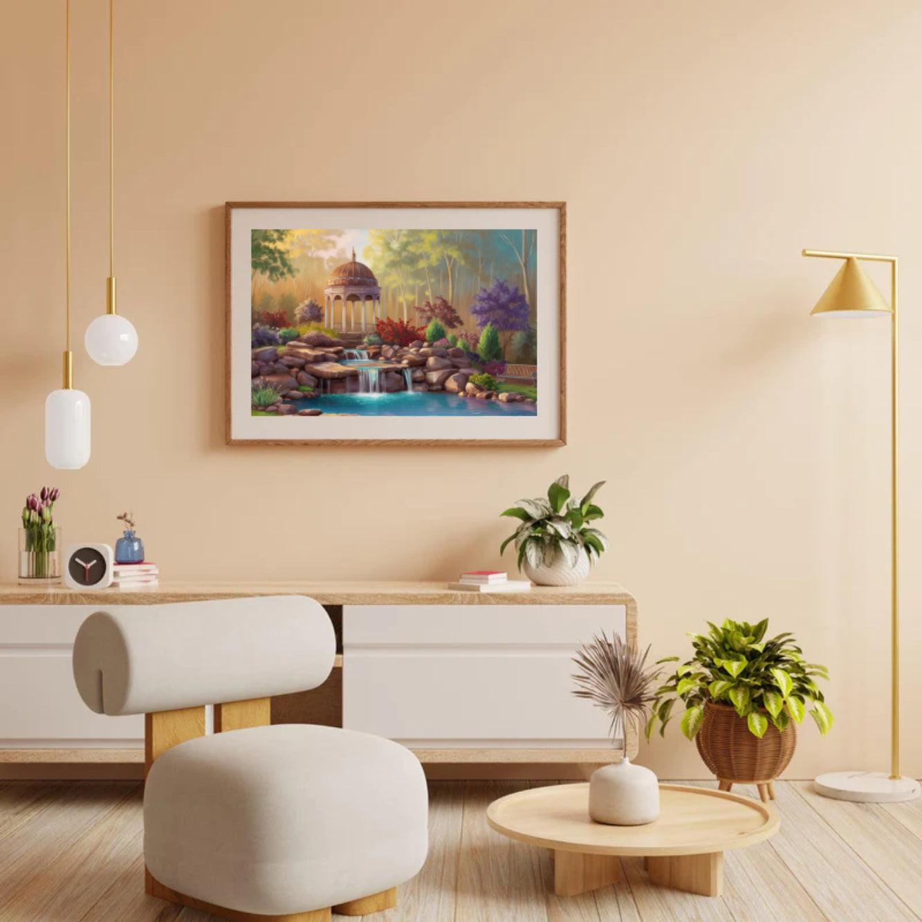 Diamantmaleri - Fredfyldt havepavillon