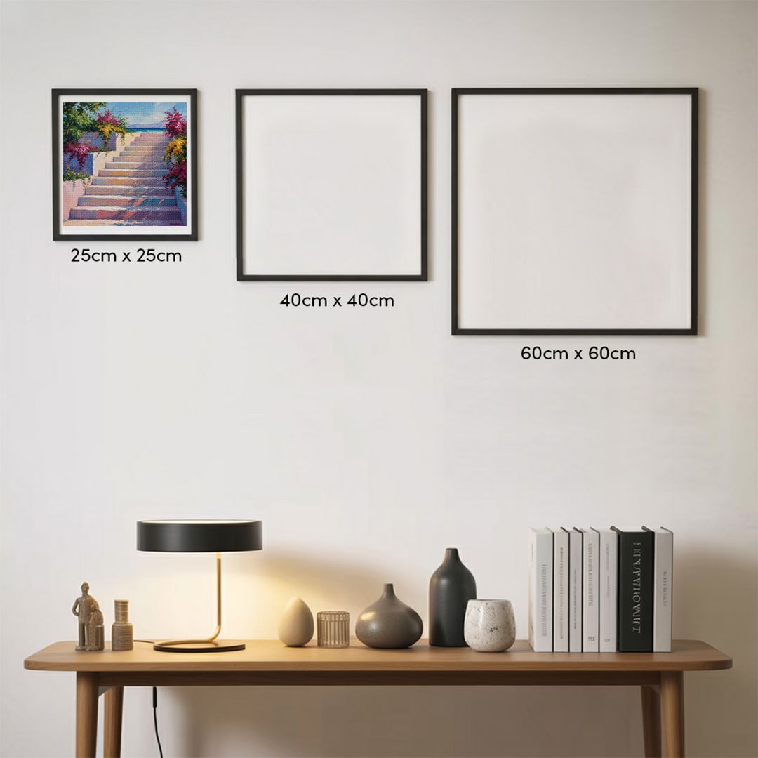 Mini diamantmaleri - Solbelyste trin