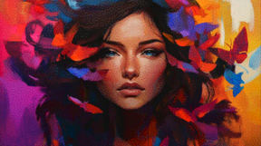 Diamantmaleri - Sylpharia Flutterqueen