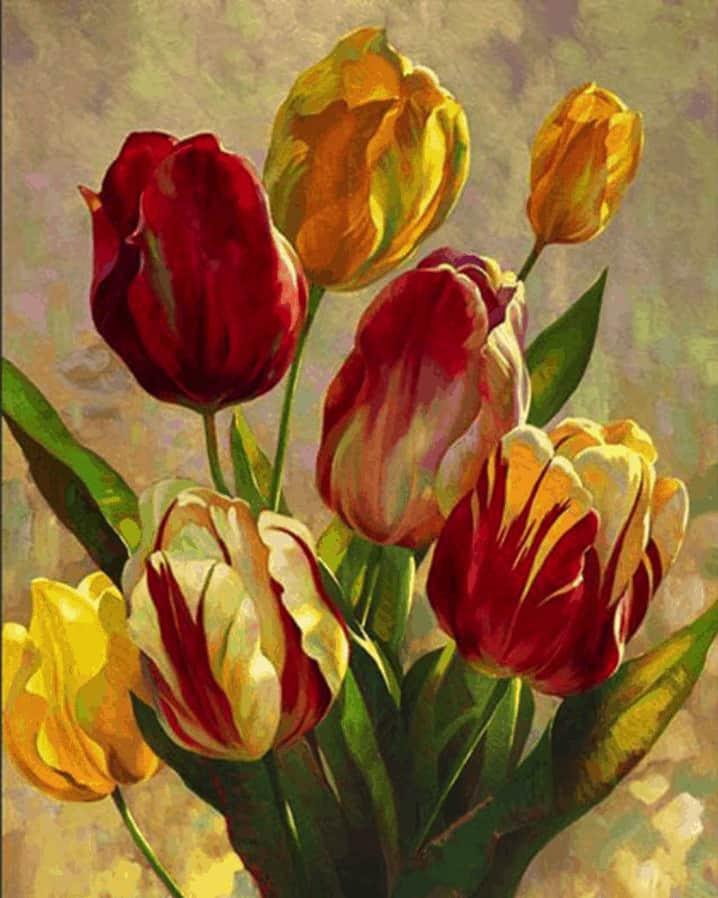 Diamantmaling Tulipaner Buket - SEOS Shop ®