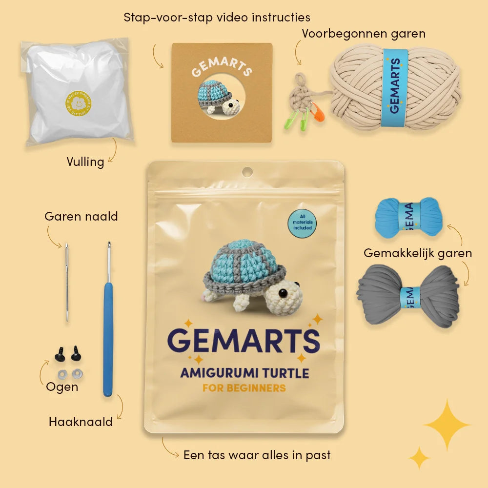 Amigurumi Skildpadde - Gemarts