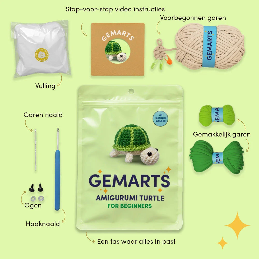 Amigurumi Skildpadde - Gemarts