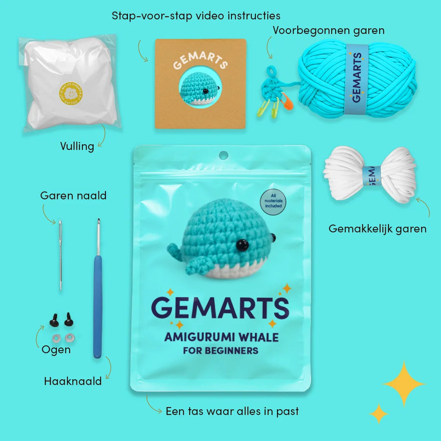 Amigurumi Hval - Gemarts