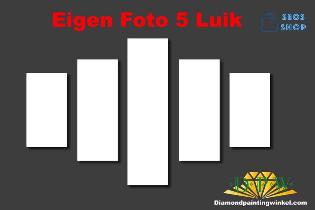 Specialfremstillet diamantmaleri 5 Luik - Upload dit eget foto